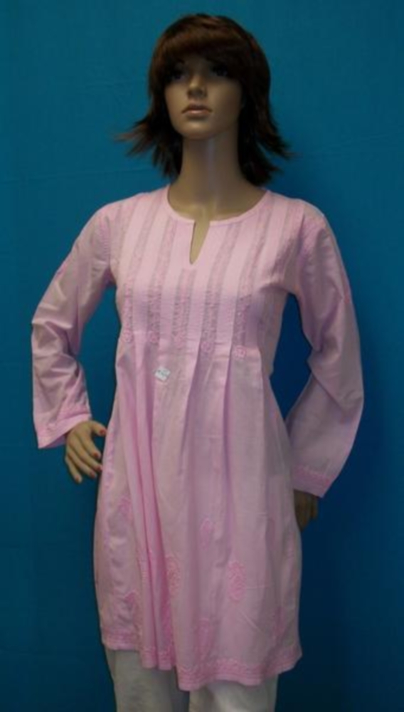 Lilac Cotton Kurti Tunic Top Kurti (M/XL) #25387 | Buy Indian Kurtis ...