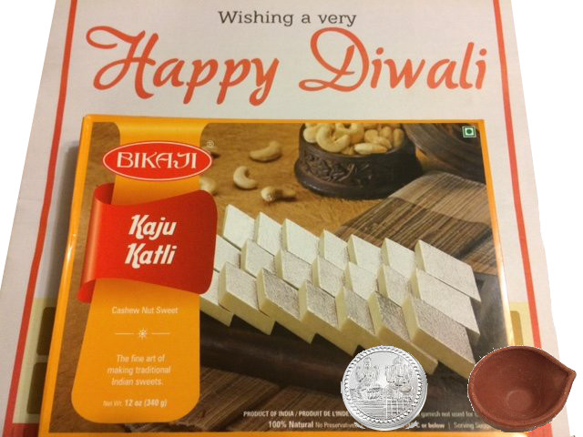 Kaju Katli - Bikaji - 3/4 lbs Diwali Mithai Gift Pack Kaju Katli - Bikaji - 3/4 lbs Diwali Mithai Gift Pack