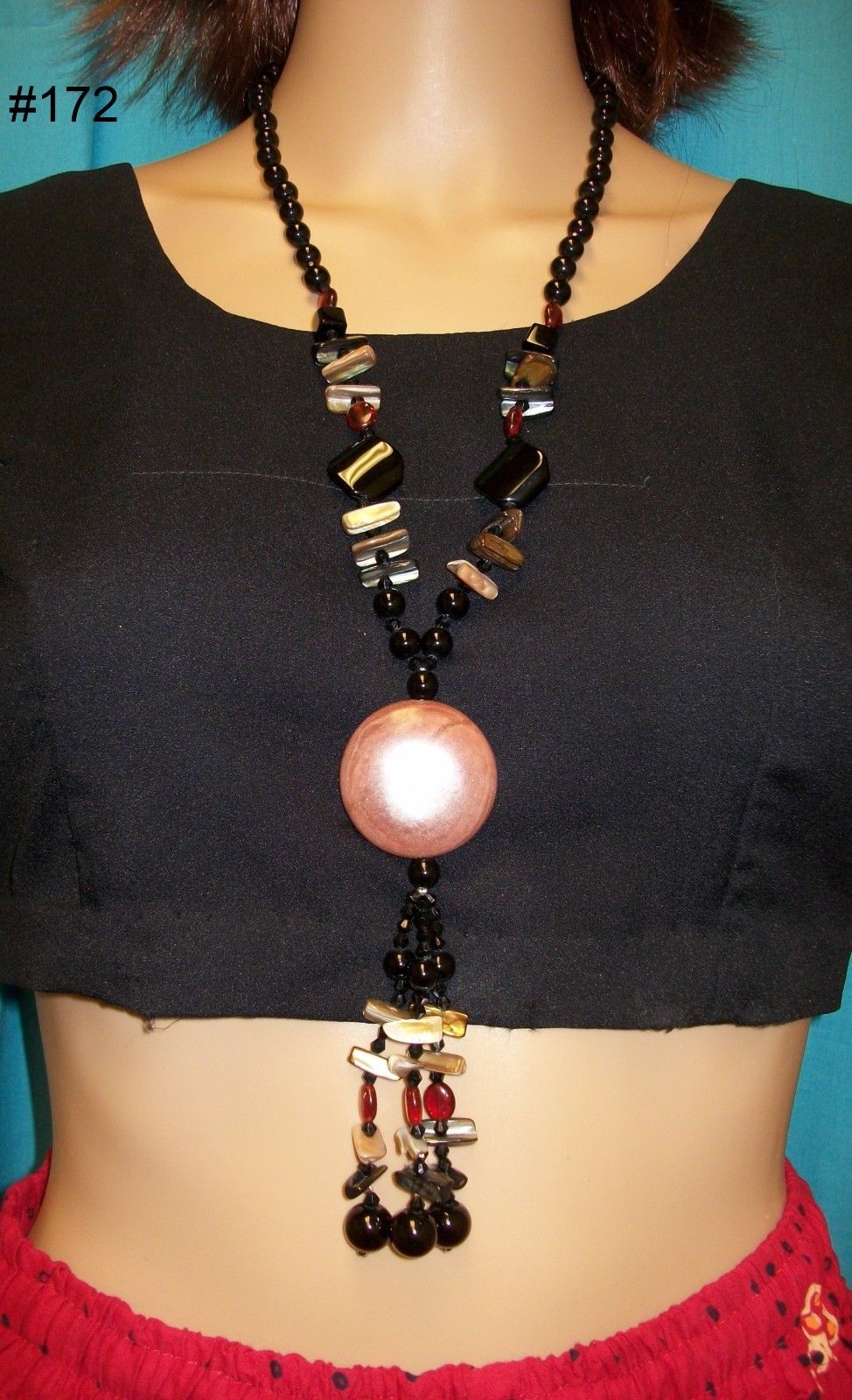Trendy Necklace, Assorted Natural Stone Chips Necklaces Jewelry Trendy Necklace, Assorted Natural Stone Chips Necklaces Jewelry