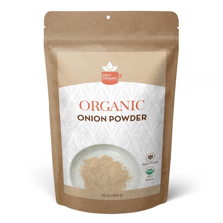 Organic Onion Powder - Certified USDA Organic Onion Powder Seasoning -16 OZ