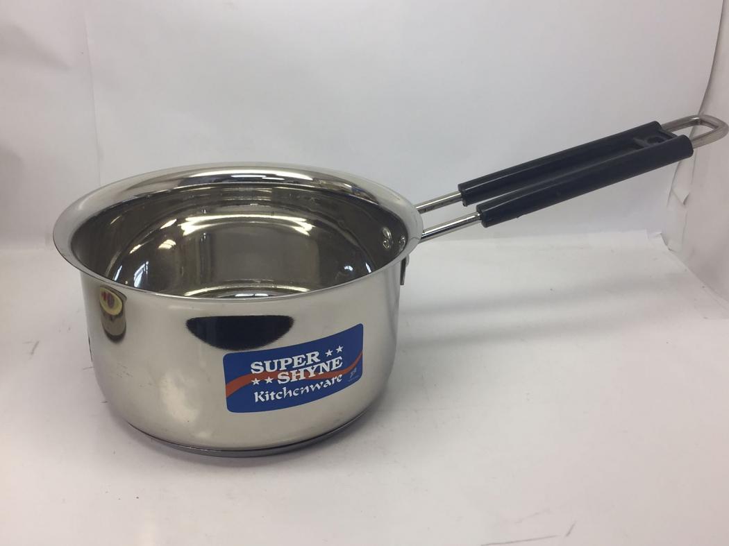 Super Shyne Stainless Steel Saucepan w/ Heavy Bottom 4 - 8 cup / 1 - 2 Qt Super Shyne Stainless Steel Saucepan w/ Heavy Bottom 4 - 8 cup / 1 - 2 Qt