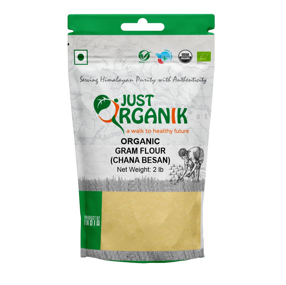 Just Organik - Organic Chickpea Flour, Gram Flour (Besan) 2 lbs Just Organik - Organic Chickpea Flour, Gram Flour (Besan) 2 lbs
