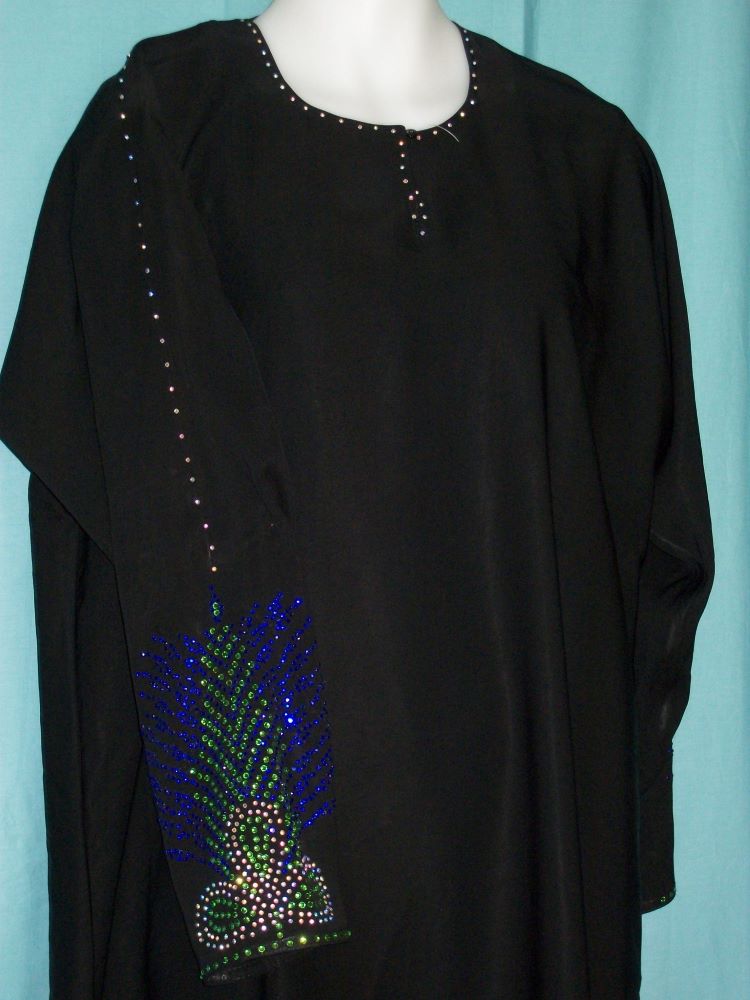 Abaya 1945 Dubai Black Abaya Sheela Embroidered #1945 Abaya 1945 Dubai Black Abaya Sheela Embroidered #1945