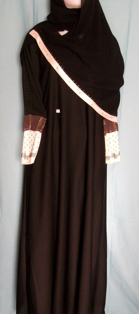 Abaya 1948 Dubai Black Sheela Abaya Embroidered