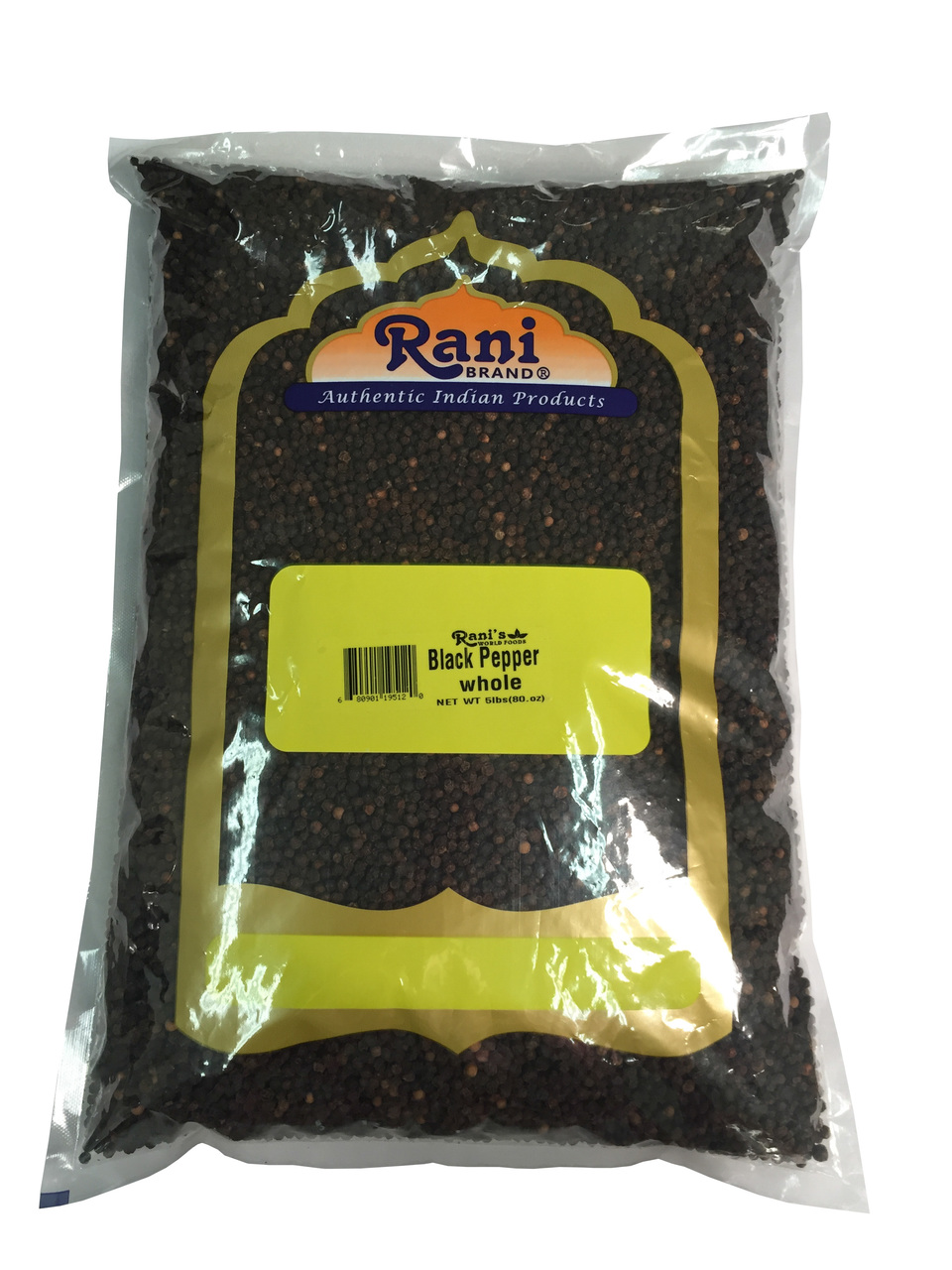 Rani Black Pepper Whole 5lbs (2.27kg) Bag