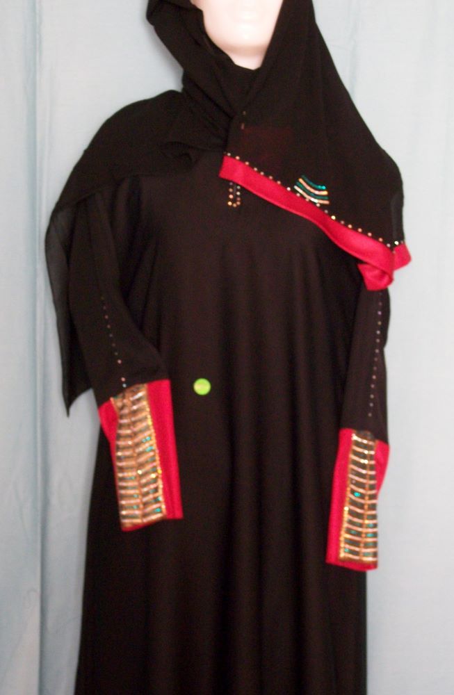 Abaya 1954 Hijab Dubai Black Sheela Abaya Embroidered Abaya 1954 Hijab Dubai Black Sheela Abaya Embroidered