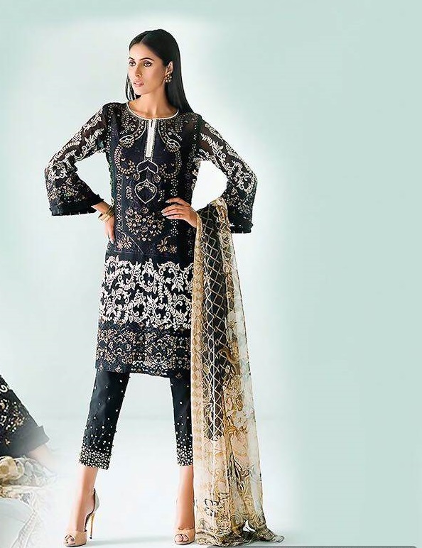Stunning Black Heavy Plazzo Anarkali Salwar Kameez Suit
