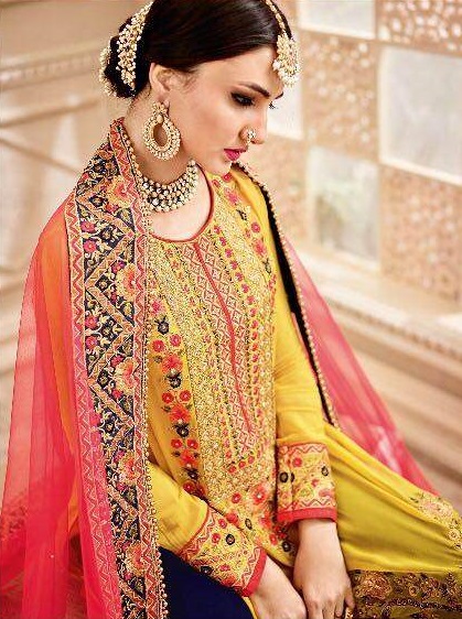 heavy unstitched salwar suit