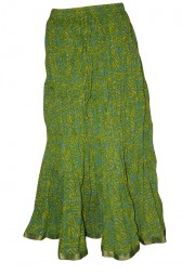 green traditional skirt