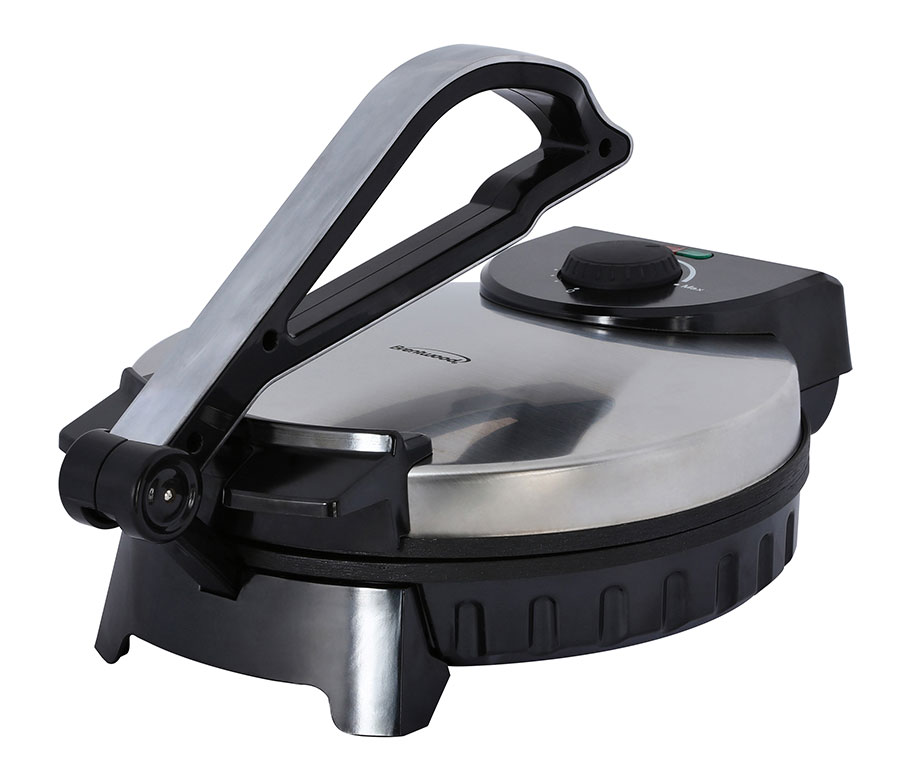 Brentwood TS-128 Stainless Steel Non-Stick Electric Tortilla Maker, 10-Inch