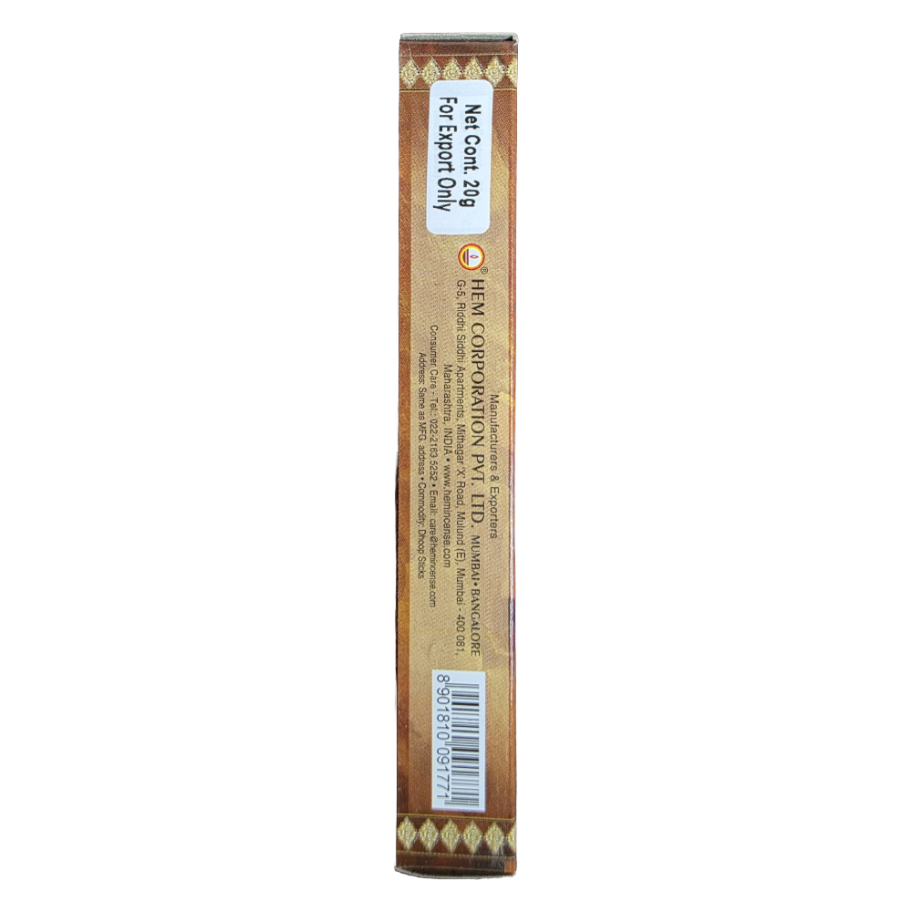 Hem Soham Sandal Dhoop Sticks - 20g x 12 Pack | Natural Sandalwood Incense | Long-Lasting Fragrance