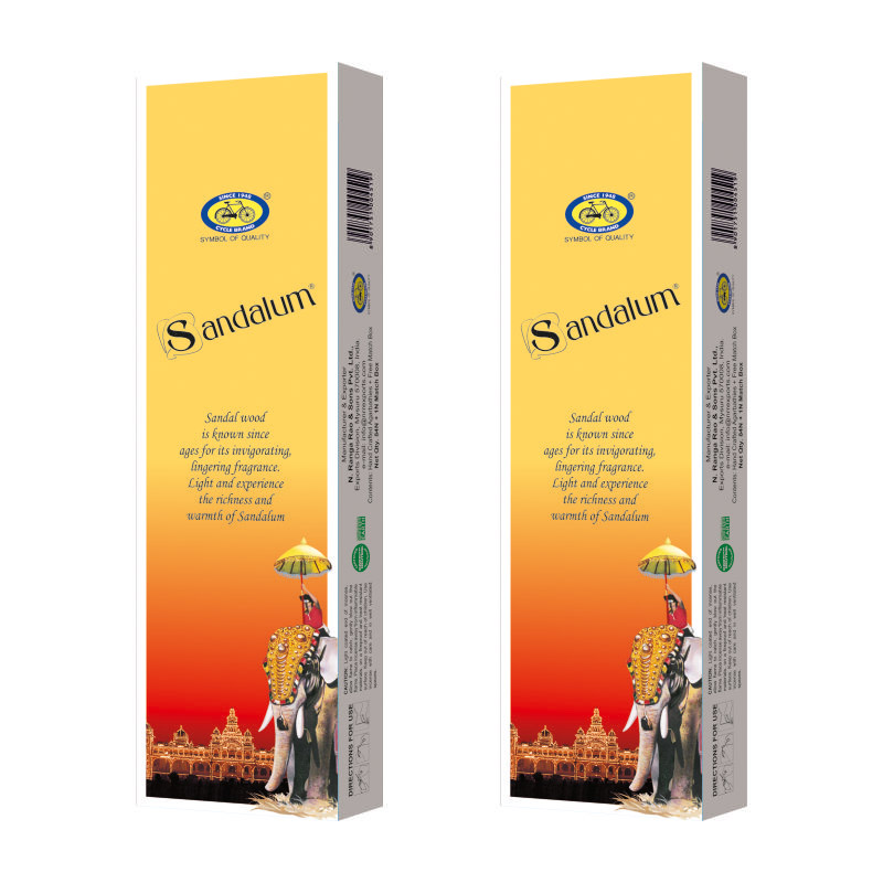 Cycle Brand Sandalum Agarbathy Economy 2 Pack -110 Grams/Pack Cycle Brand Sandalum Agarbathy Economy 2 Pack -110 Grams/Pack
