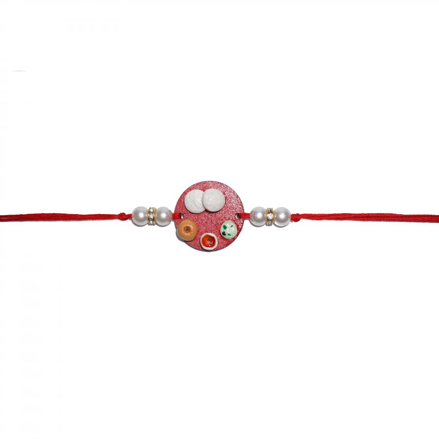 FOOD RAKHI - Idli Lover favorite style With Roli + Chaval FOOD RAKHI - Idli Lover favorite style With Roli + Chaval