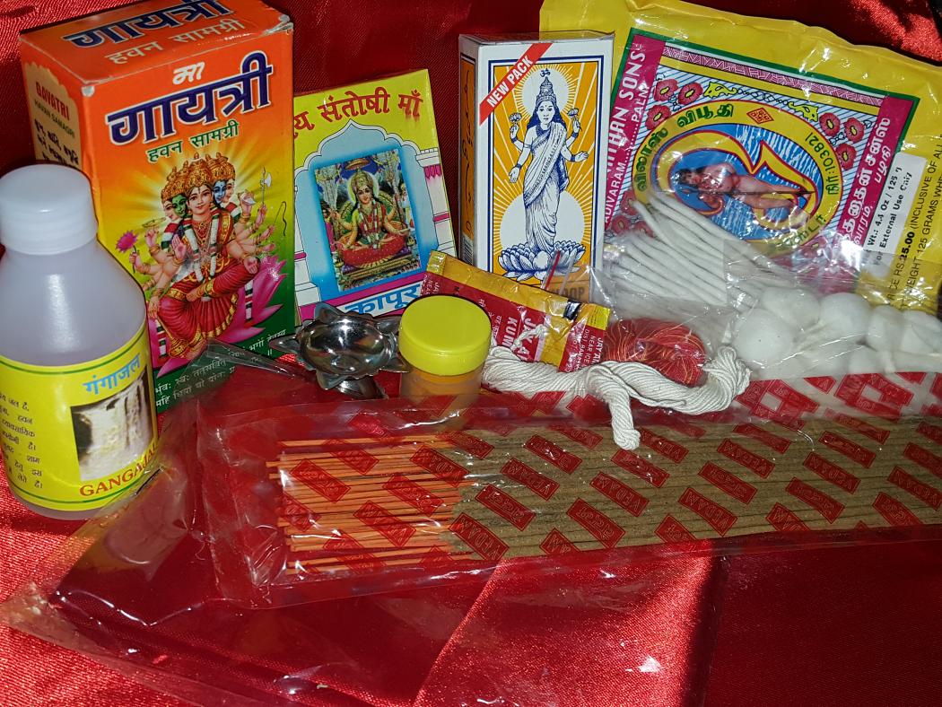 All Purpose Readymade Pooja Samagri Pack (14 pcs) 30746 Buy