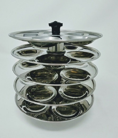 Tabakh Stainless Steel Baby Mini Idli Stand 5 Racks 