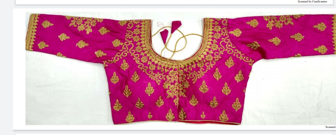 Beautiful Pink Bangalory Silk Ready-made Blo﻿use 38"