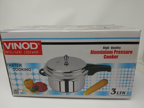 Vinod Aluminum Body Pressure Cooker 3 Litre 