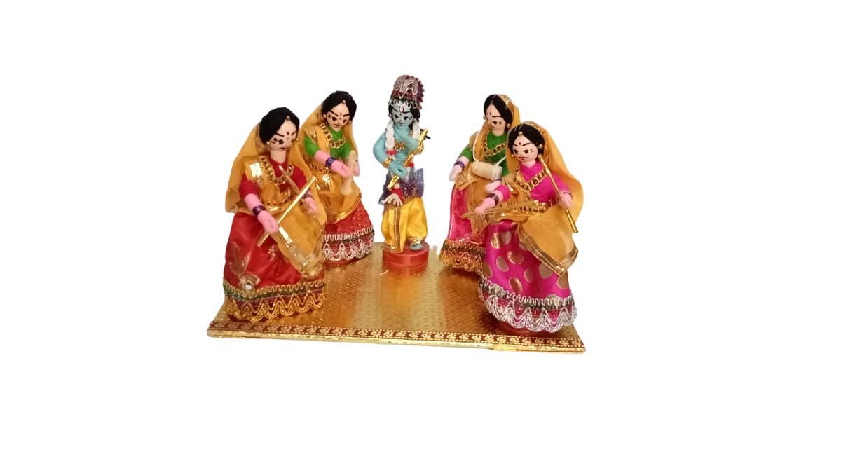 Handmade Woolen dolls Krishna Rasleela