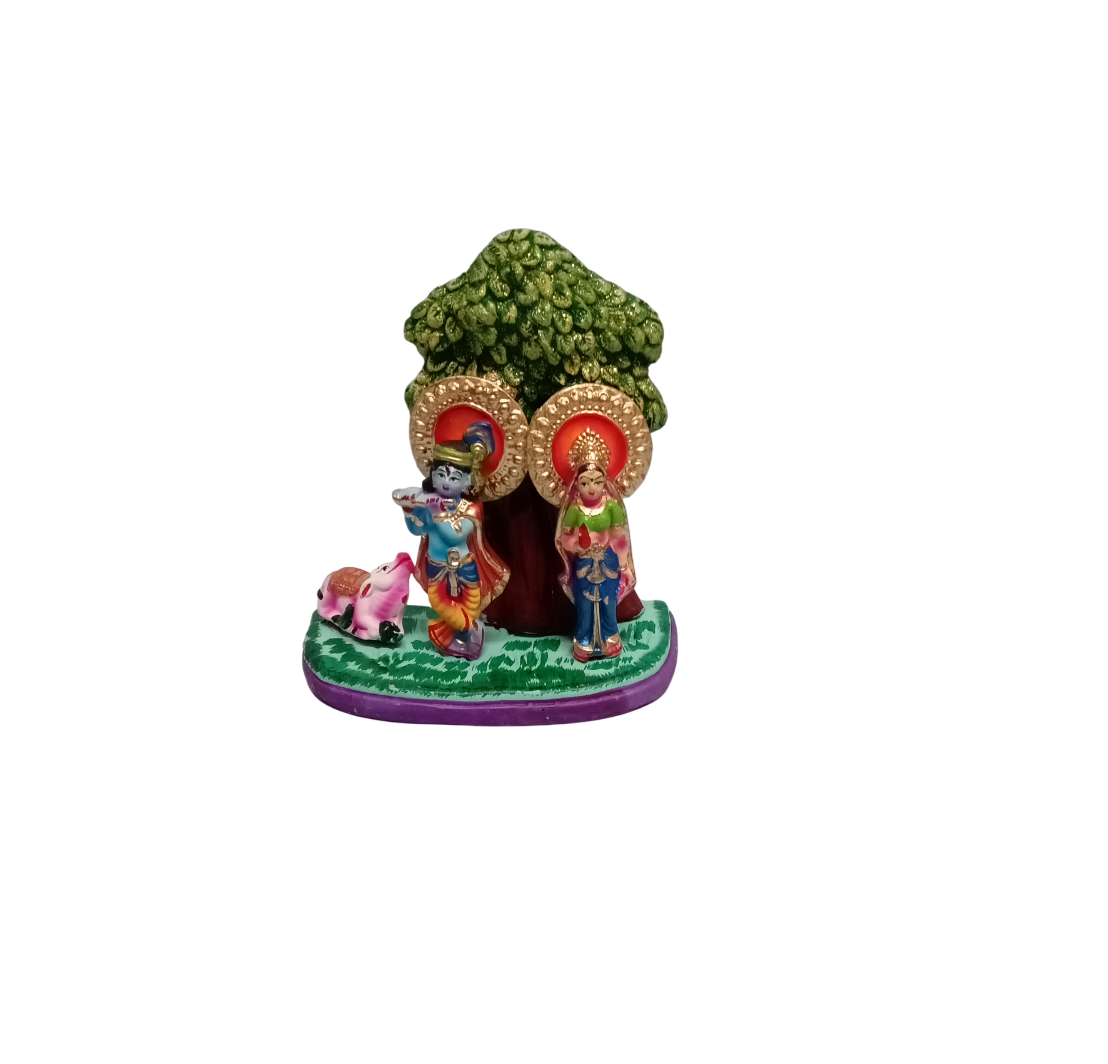 Navarathri Terracotta Radha Krishna Tree