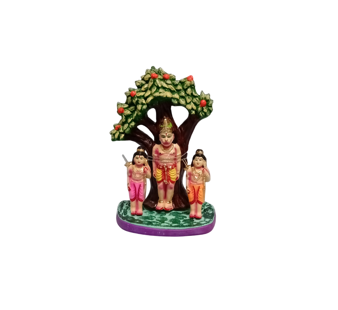 Hanuman With Lava and Kush Navarathri Golu Doll