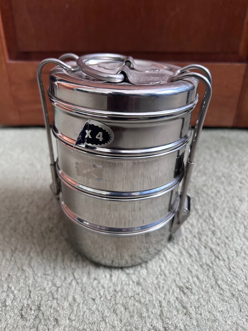 Eco-friendly Stainless Steel 4 Tier Lunch Box for Kids & Adults
