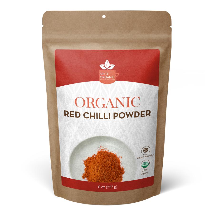 Organic Red Chilli Powder - Chilli Powder For Cooking - 8 OZ Organic Red Chilli Powder - Chilli Powder For Cooking - 8 OZ