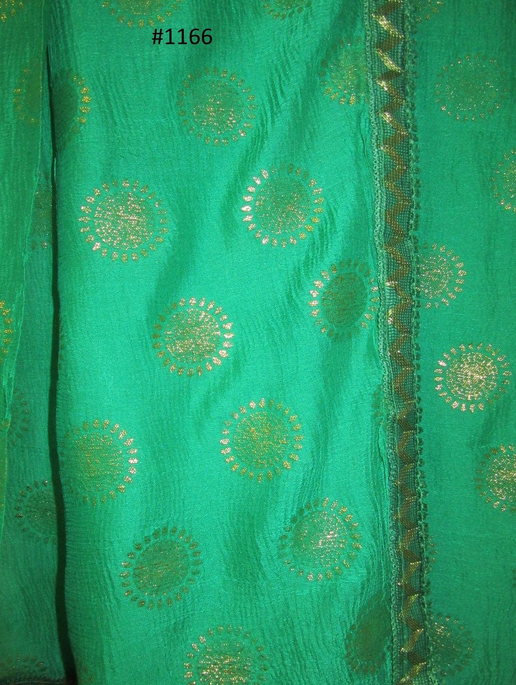 Scarf / Stole, Georgette Golden Print Fancy Dupatta Chunni Shawl