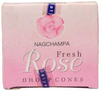 Rose Dhoop Cones 12 cones