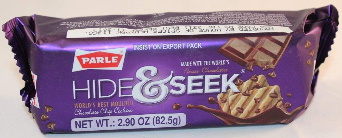 Parle platina - Hide & Seek Cafe chocolate chip cookies moulded 82.5 gms