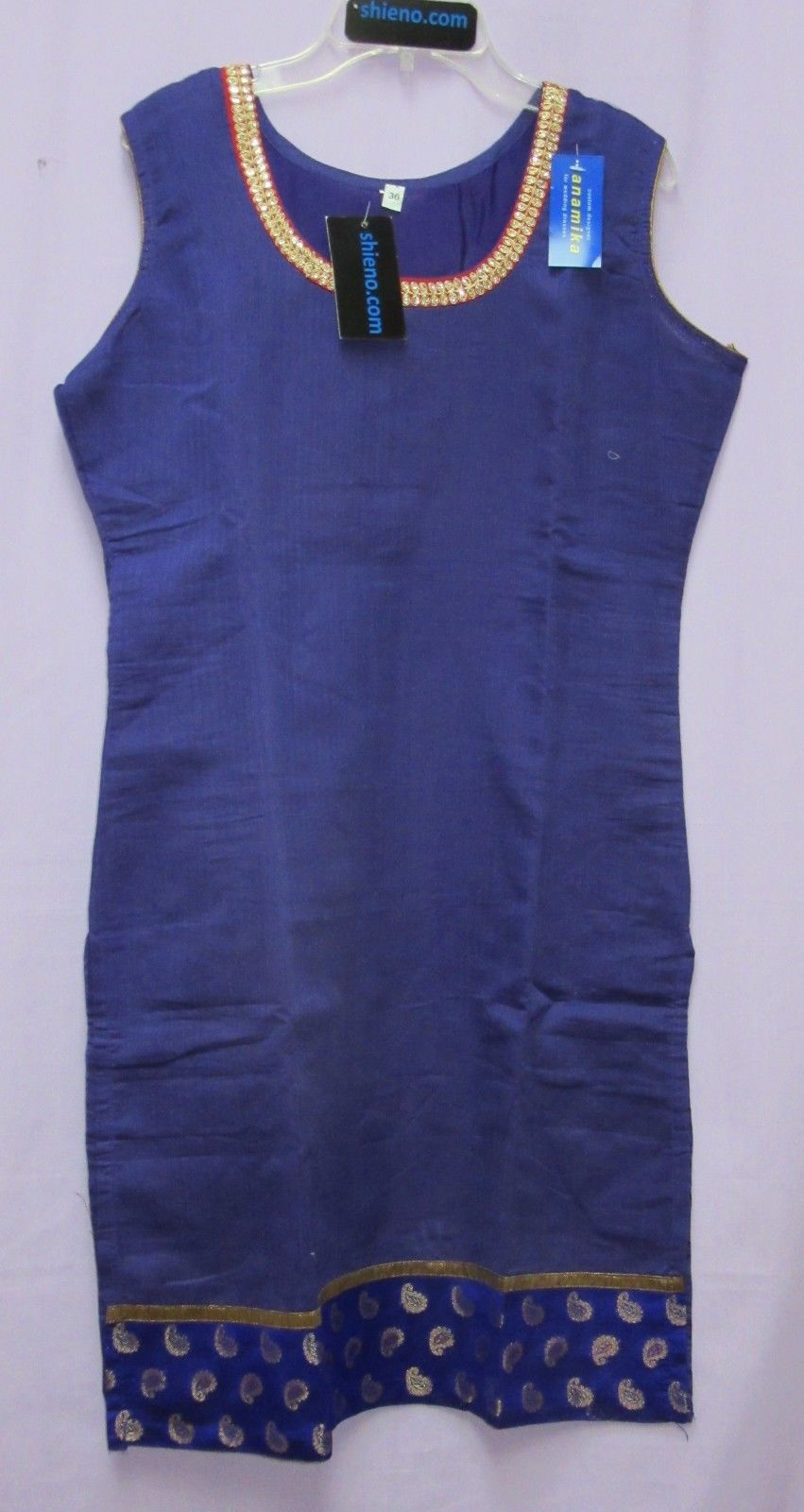 Purple Tussar Banarsi Indo Western Women Kurti Pant Set (S) Purple Tussar Banarsi Indo Western Women Kurti Pant Set (S)