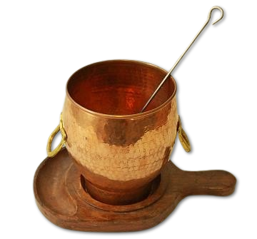 Hammered Copper Sizzler, Table Top Mini Tandoor