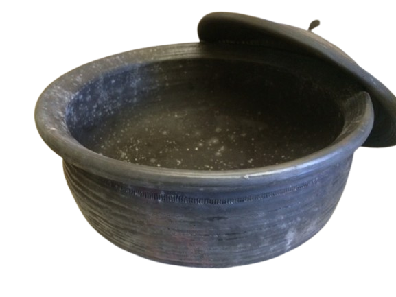 Clay Cooking Utensil, Matla Undhiyu / Biryani Making Clay Pot (Matka) 8"