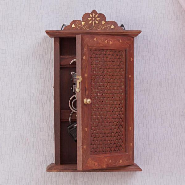 Exclusive Handcrafted Wooden Key Holder Wall Cabinet Almirah Exclusive Handcrafted Wooden Key Holder Wall Cabinet