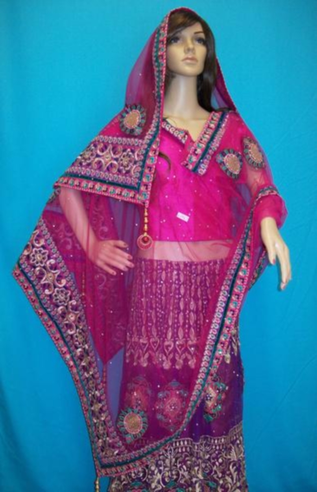 Net Purple Pink Bridal Wedding Wear Chaniya Choli Dress Net Purple Pink Bridal Wedding Wear Chaniya Choli Dress