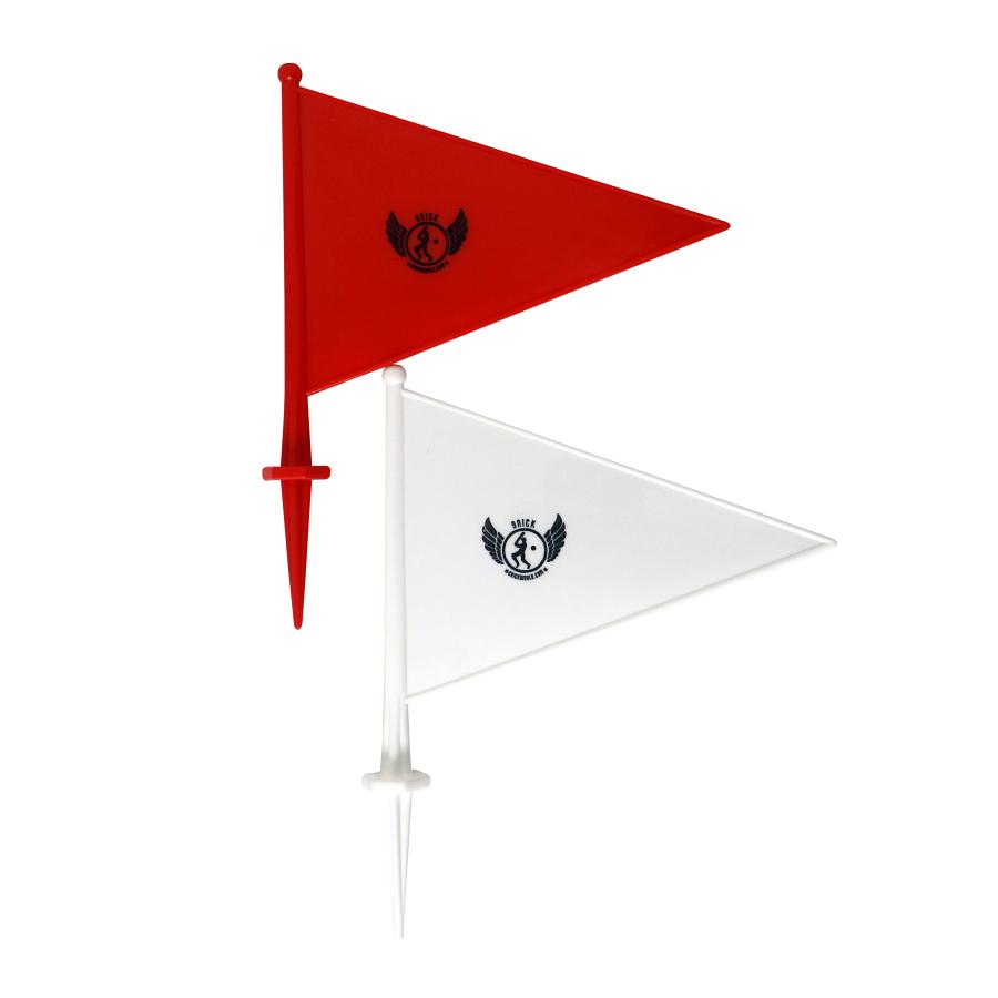 SNICK HIGH QUALITY CRICKET BOUNDARY FLAG PLASTIC - PACK OF 10