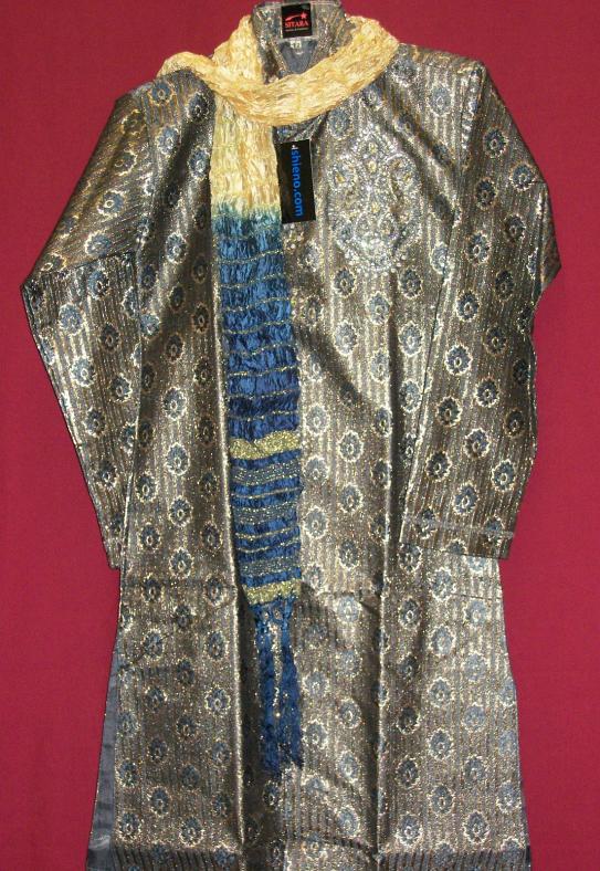 Gray Blue Boy’s Sherwani Kurta Pajama Indian Clothes Set #2708 Gray Blue Boy’s Sherwani Kurta Pajama Indian Clothes Set #2708