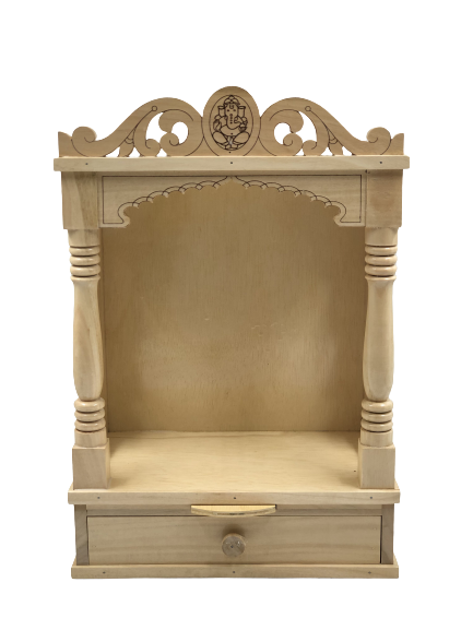 Traditional Open Simple Carving Sevan Wooden Temple - Sizes 12" - 16" Traditional Open Simple Carving Sevan Wooden Temple - Sizes 12" - 16"
