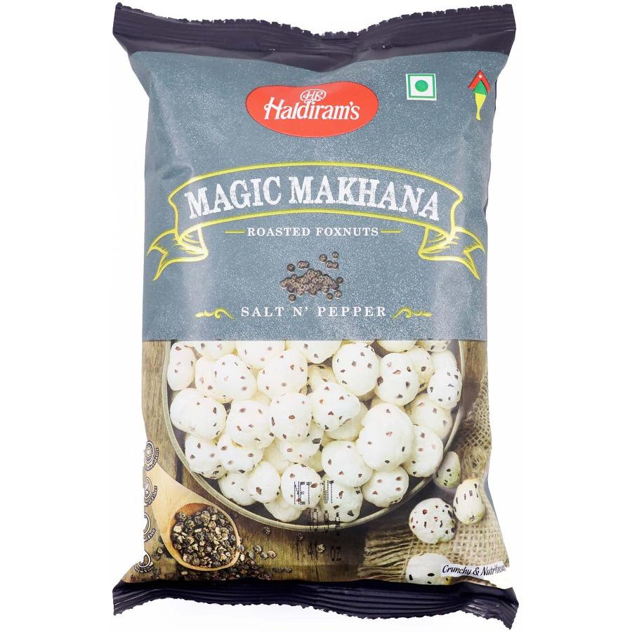Haldiram - Magic Makhana Foxnuts Salt N' Pepper - 30 Gm Haldiram - Magic Makhana Foxnuts Salt N' Pepper - 30 Gm