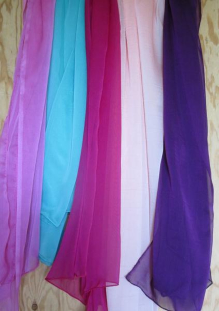 Georgette Dupatta Chunni Wrap in Solid Assorted Colors Georgette Dupatta Chunni Wrap in Solid Assorted Colors