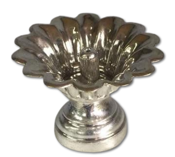 Decorative German Silver Plated Made Akhand Jyot Diya