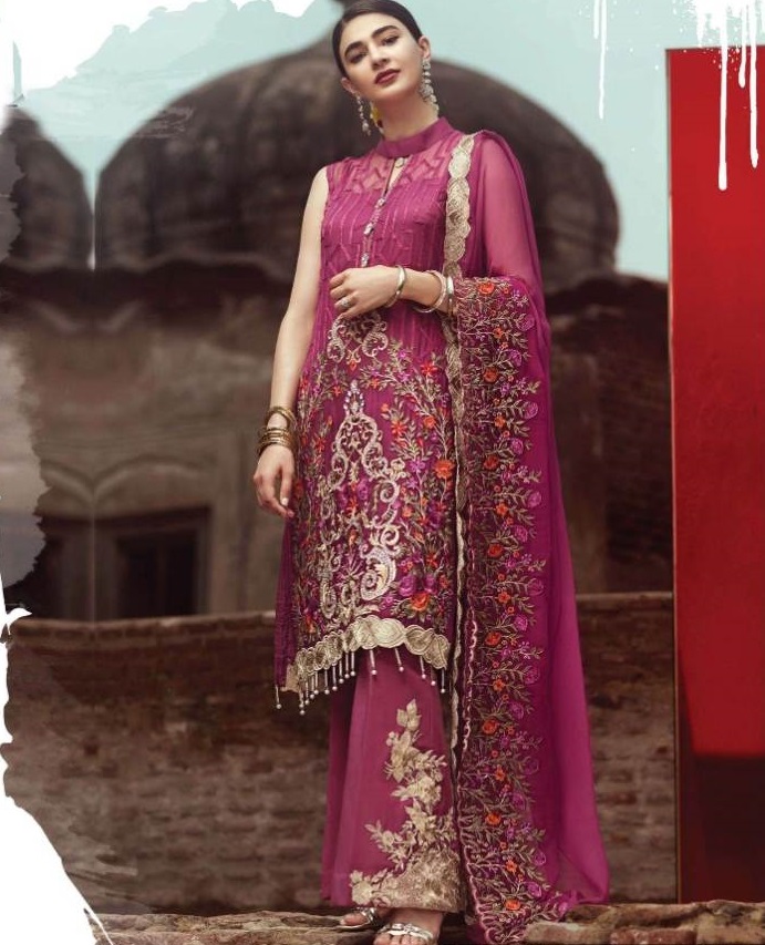 Bollywood Designer Palazzo Salwar Kameez Anarkali Suit (Unstitched)