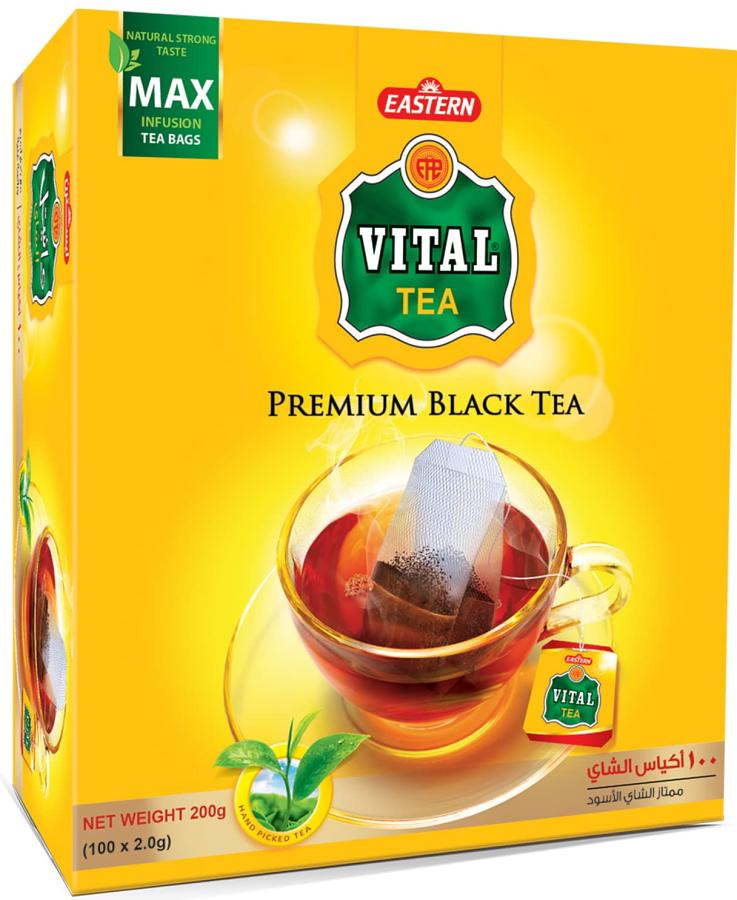 Vital Premium Black Tea - Black Tea Classic Collection Finely Selected (125cnt Tea bags) (375g)