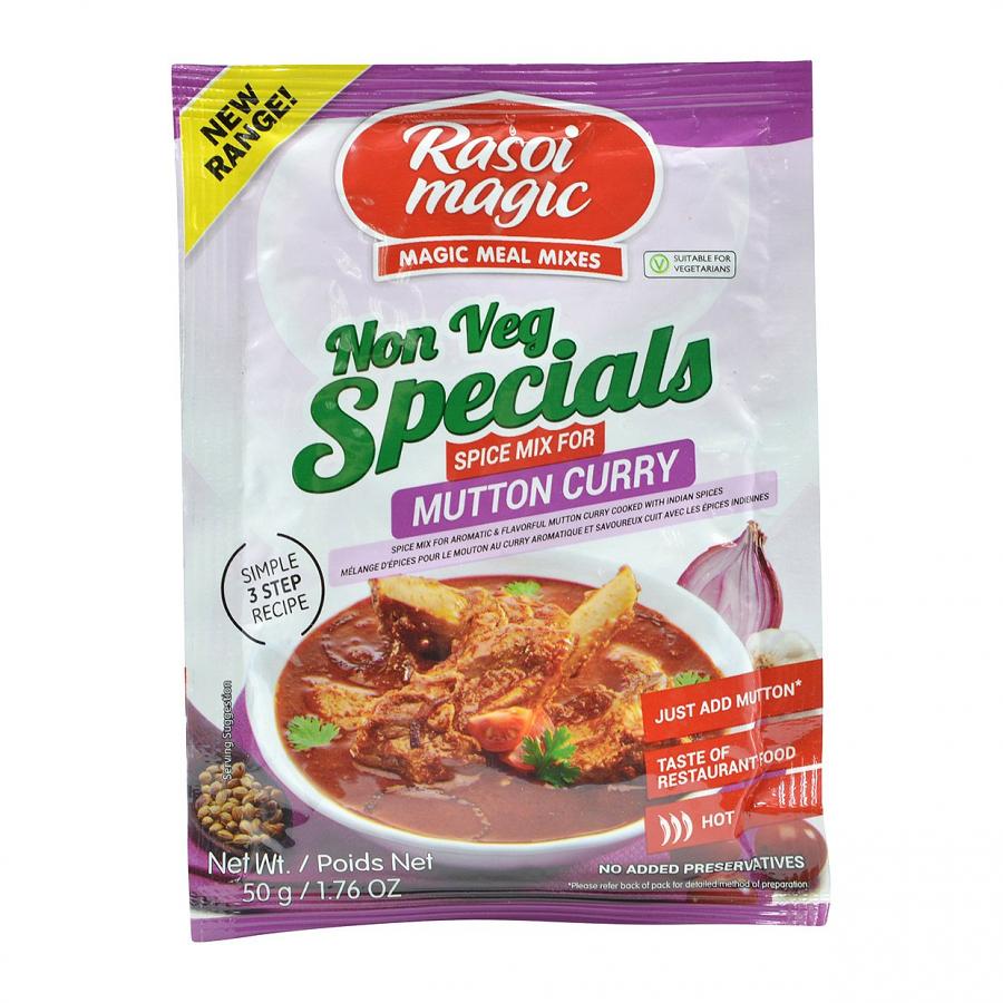 Rasoi Magic, Non Veg Special Mutton Curry Spice Mix, 50 Grams(gm) Rasoi Magic, Non Veg Special Mutton Curry Spice Mix, 50 Grams(gm)