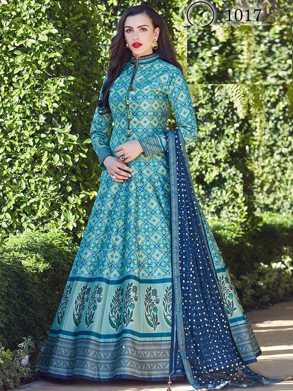 long anarkali churidar