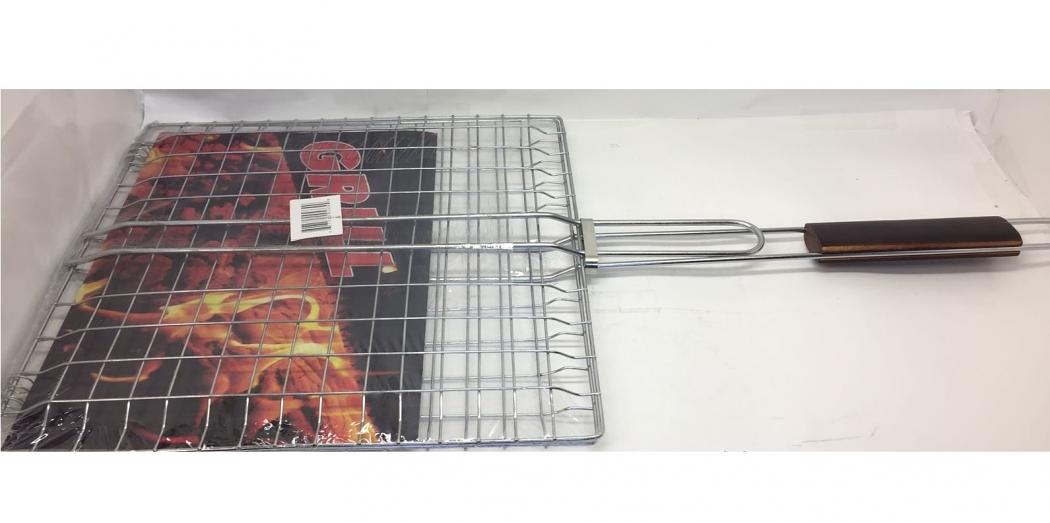 Stainless Steel Steak / Chicken Barbeque Grid w/ Handle