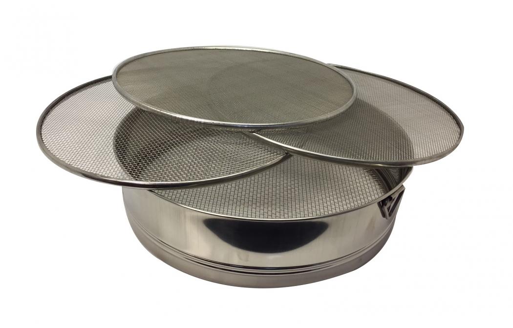 Atta Chalni / Flour Strainer Sifter Mesh w/ 4 Interchangeable Filters