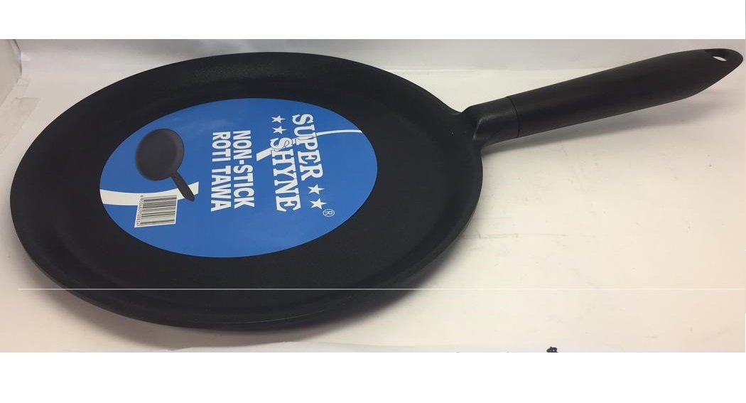 Classic Design Supershyne Non Stick Flat Roti Tawa w/ Handle