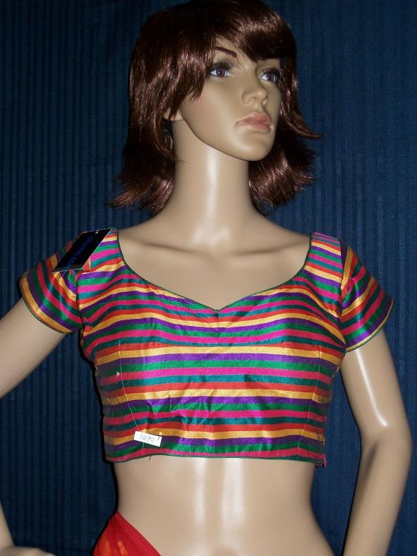 Choli Blouse in iMulti Color Silk - Readymade M & L Size #3271 Choli Blouse in iMulti Color Silk - Readymade M & L Size #3271