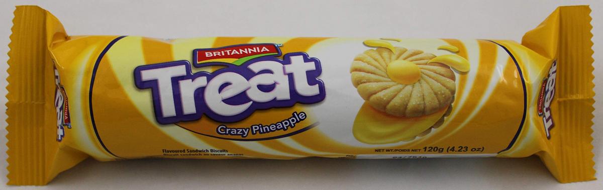 Britannia Treat Crazy Pineapple Cookies 120 gms