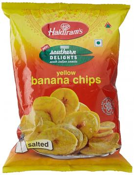 Haldiram's Salted Yellow Banana Chips 180 G #33109 | Buy Haldiram Snack
